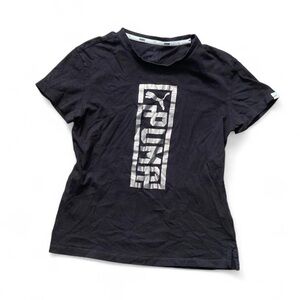 Puma Black Crew Neck Tee